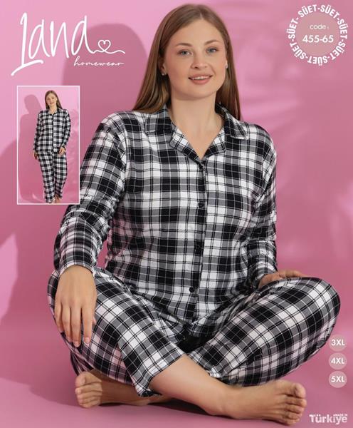 Пижама Vehuiah (3XL-5XL) 455-65 black (деми)