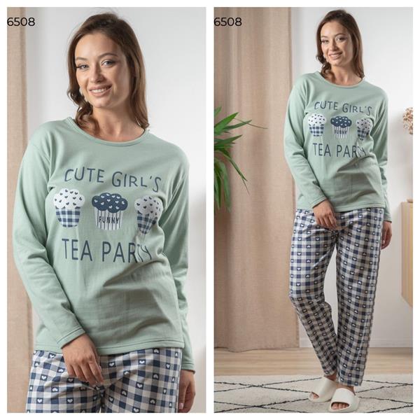 Пижама Vehuiah (M-2XL) 6508 mint (зима)