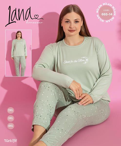 Пижама Vehuiah (3XL-5XL) 665-14 mint (деми)
