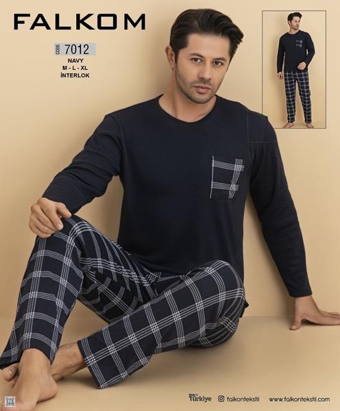 Пижама Vehuiah (M-XL) 7012 navy (деми)