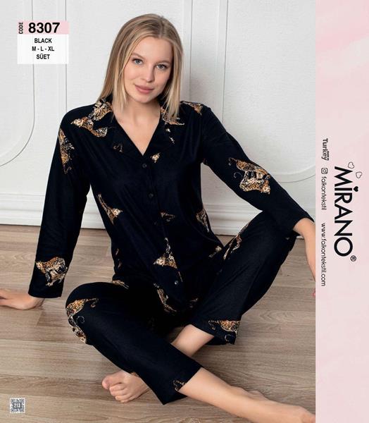 Пижама Vehuiah (M-XL) 8307 black (деми)