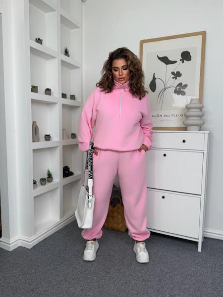 Костюм спорт Femzone (54-58) 1146-1 pink (зима)
