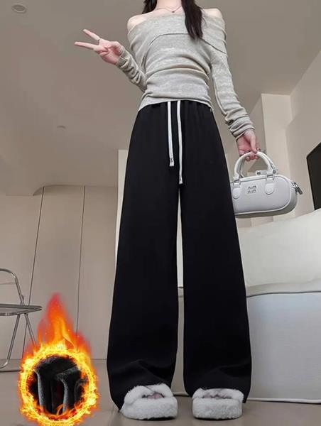 Штаны спорт Femzone (50-58) 1148-1 black (зима)