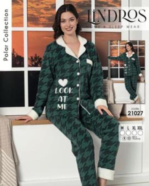 Пижама Disneyopt (M-2XL) 21027 green (зима)