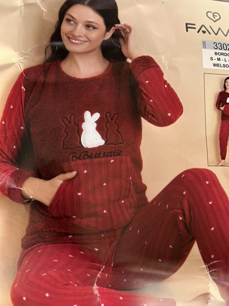 Пижама Disneyopt (S-XL) 3302 red (зима)