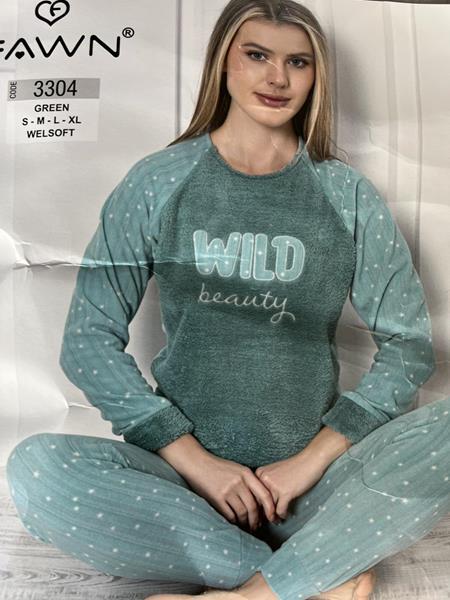 Пижама Disneyopt (S-XL) 3304 green (зима)