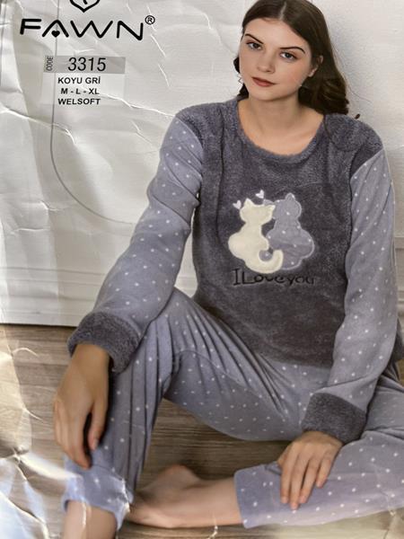 Пижама Disneyopt (S-XL) 3315 grey (зима)