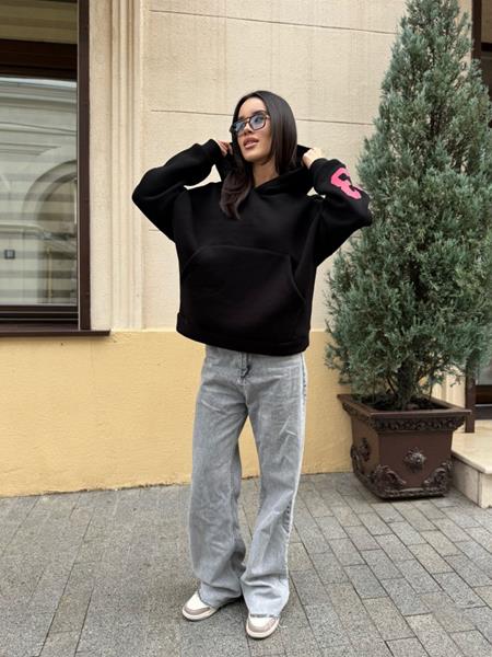 Худи Arina (42-48) 4250 black (зима)