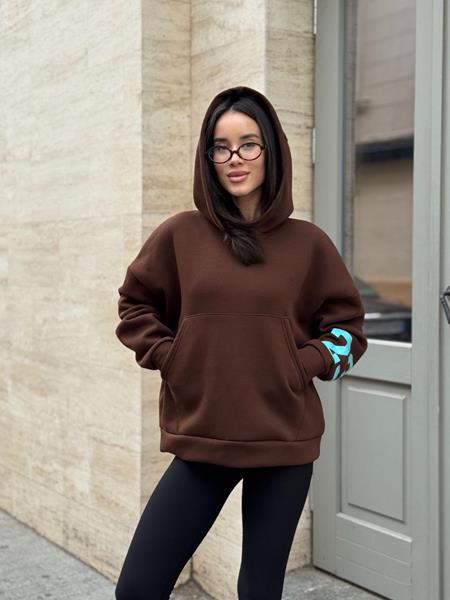 Худи Arina (42-48) 4250 brown (зима)