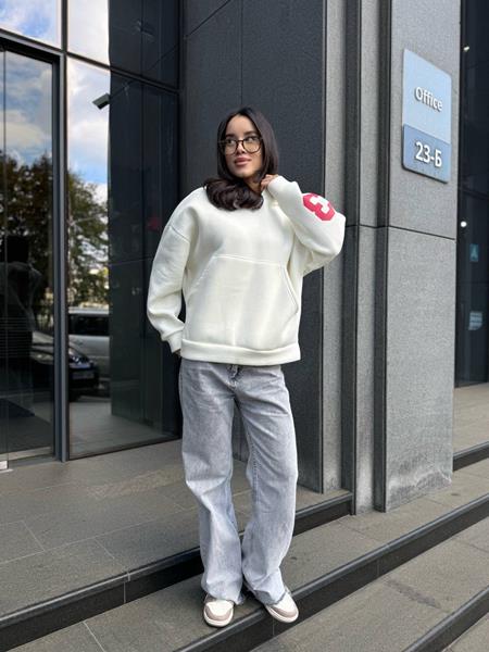 Худи Arina (42-48) 4250 white (зима)