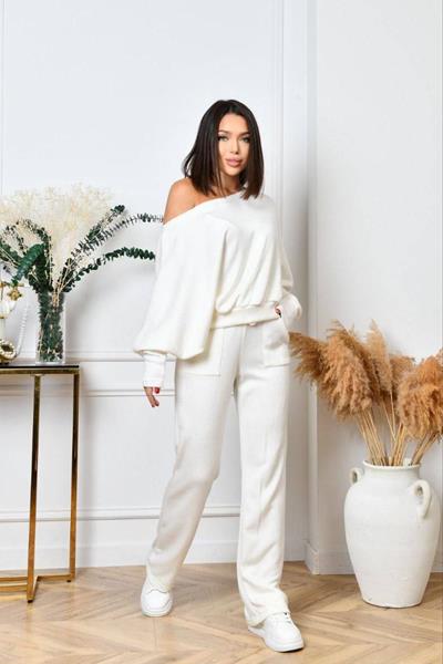 Костюм спорт Arina (42-52) 8058 white (деми)