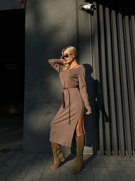 Платье Arina (42-52) 8060 brown (деми)