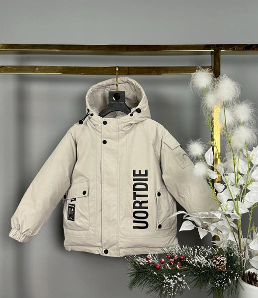 Куртка Delfinka (122-140) 24802 l.beige (зима)