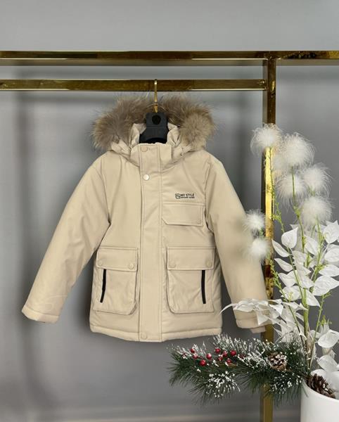Куртка Delfinka (110-134) 785 beige (зима)