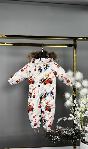 Комбинезон Delfinka (68-92) 8-402 white-red (зима)