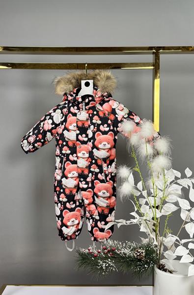 Комбинезон Delfinka (68-92) 8-403 black (зима)