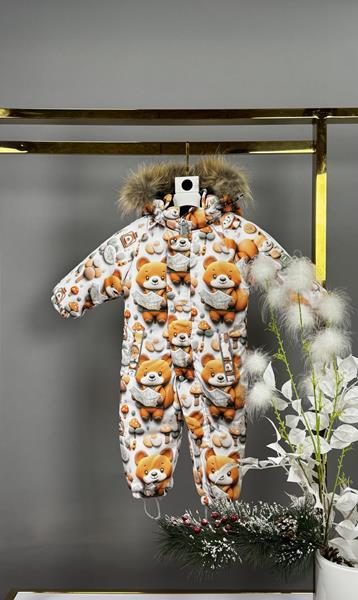 Комбинезон Delfinka (68-92) 8-403 white (зима)