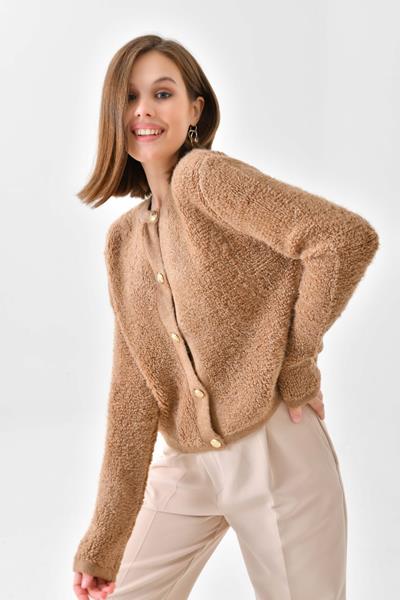 Кофта Karon (one size) 8017 beige (зима)