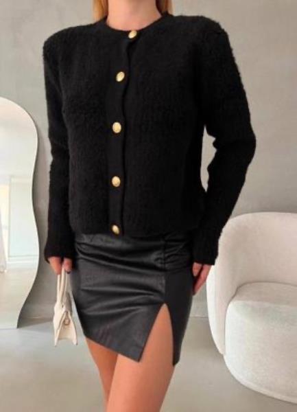 Кофта Karon (one size) 8017 black (зима)