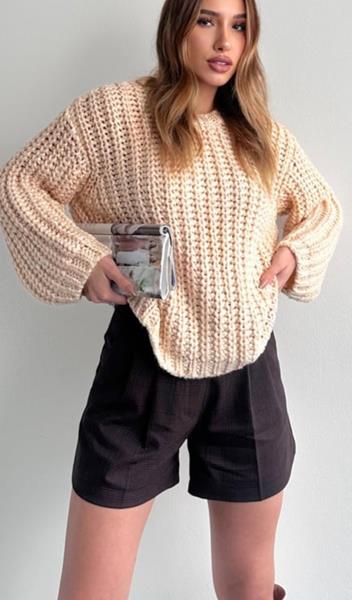 Свитер Lora (one size) LR719 l.beige (деми)