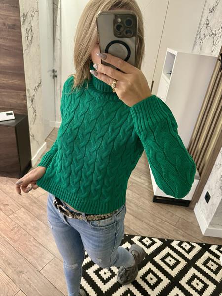 Свитер Lora (46-48) LR729 green (деми)