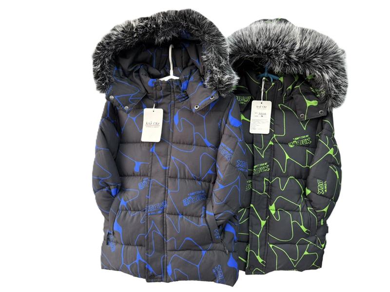 Куртка Farbique (8-16) F374 black-green (зима)