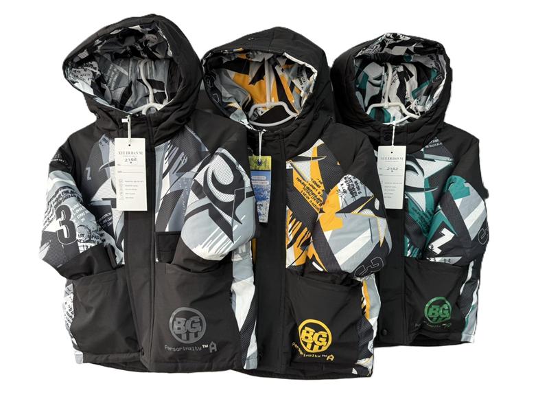 Куртка Farbique (4-12) F378 black-yellow (зима)