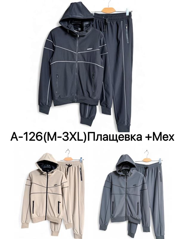 Костюм спорт LiOpt (M-3XL) A126 black (зима)