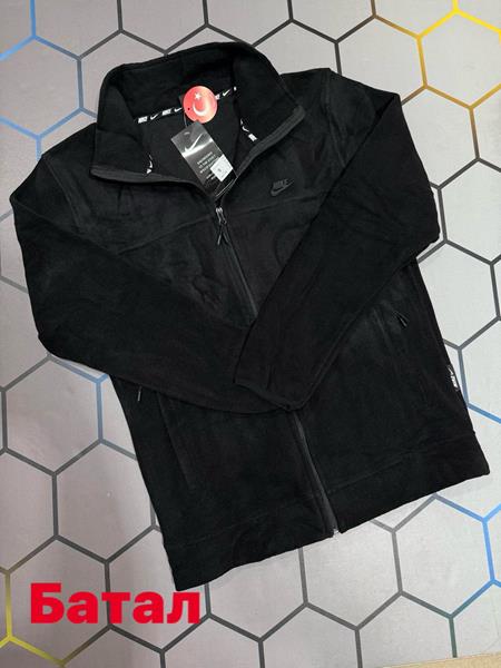 Кофта спорт Alex Clothes (2XL-6XL) 13020 black (зима)