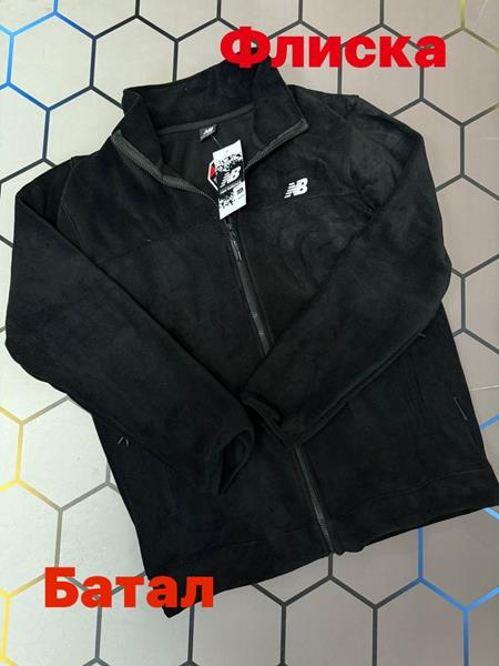 Кофта спорт Alex Clothes (2XL-6XL) 13021 black (зима)