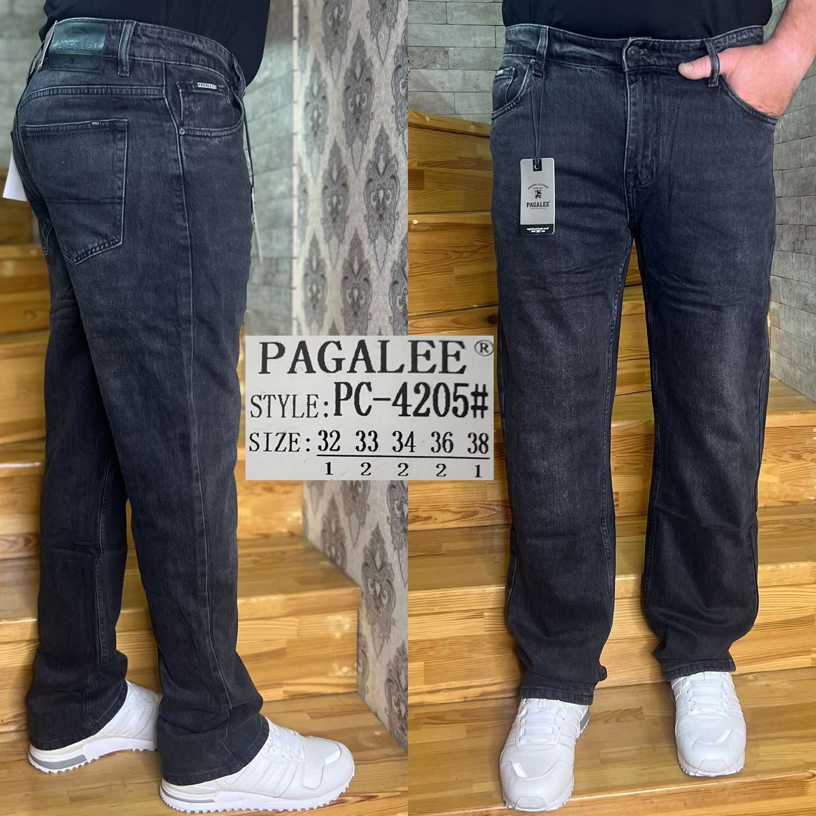 Джинсы God Baron (32-38) PC-4205 blue (деми)