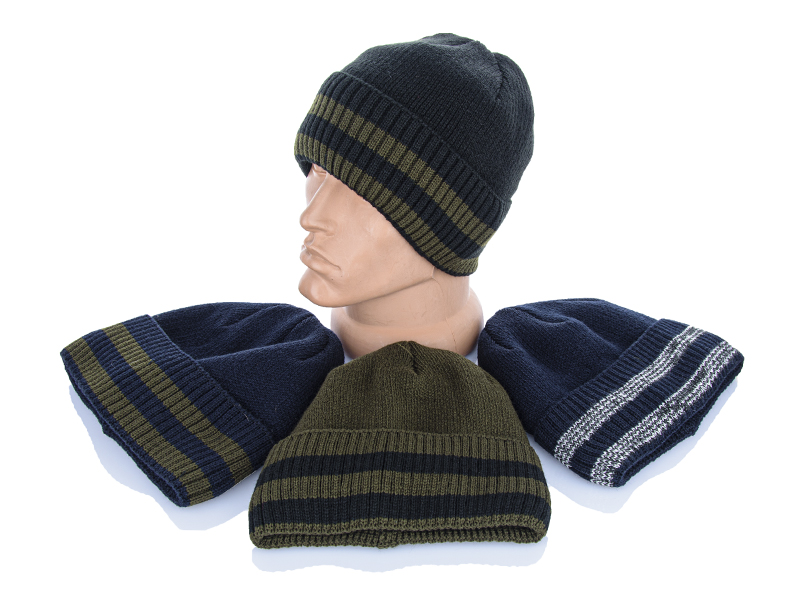 Шапка Viola (58-60) S12-8 полоска mix (зима)