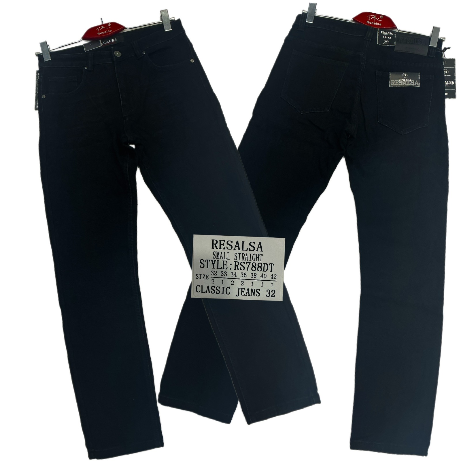 Джинсы God Baron (32-42) RS788DT black (зима)