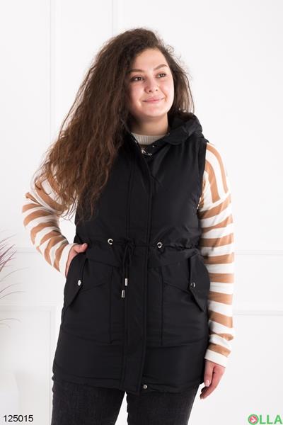 Жилетка Sport style (48-56) 2317 black (деми)