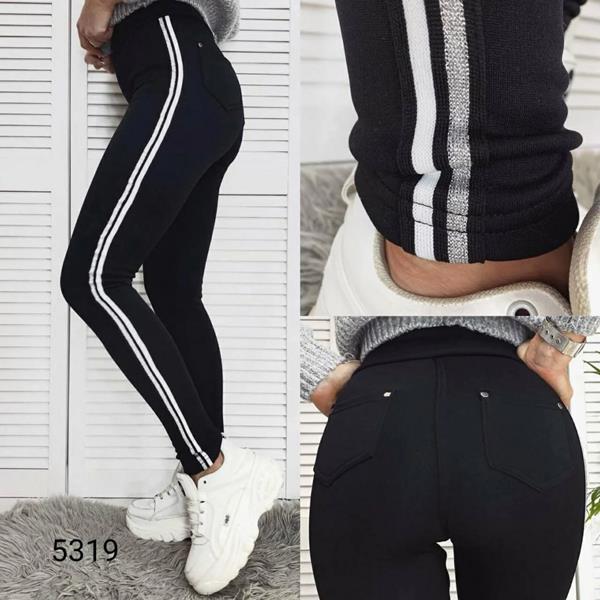 Лосины Sport style (XL-4XL) 70344 black (зима)