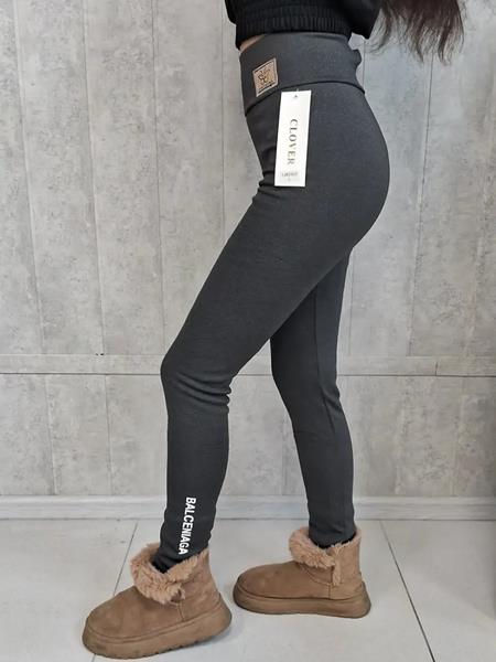 Лосины Sport style (L-2XL) 2922 grey (зима)