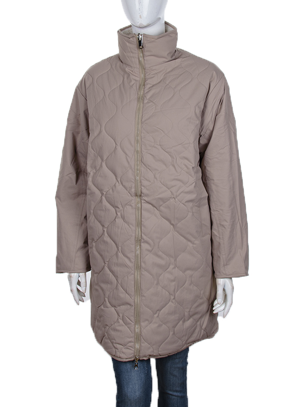 Куртка Obuv OK2 (M-XL) 181 (12057) beige двостороння (зима)