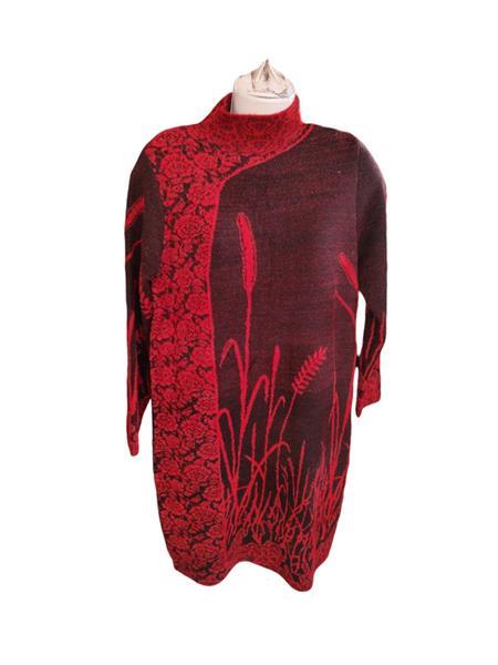 Платье Elena&Vika (48-52) EV2 red (зима)