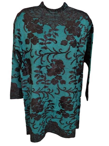 Платье Elena&Vika (48-52) EV4 green (зима)