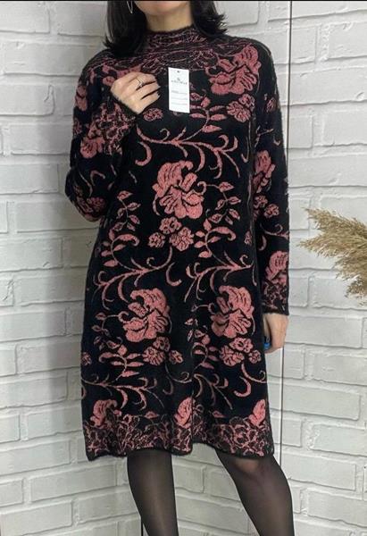 Платье Elena&Vika (48-52) EV8 black (зима)