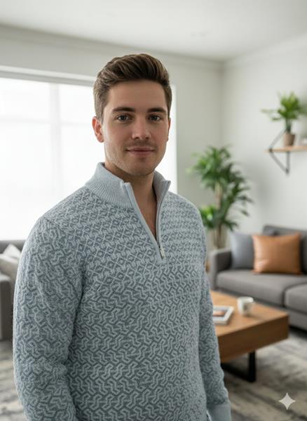 Свитер Moranny (L-2XL) MR43 l.grey (зима)