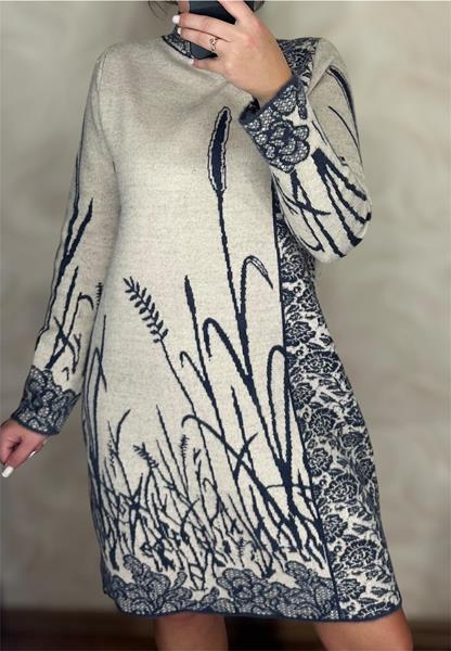 Платье LeVisha (46-50) 26286 beige (зима)