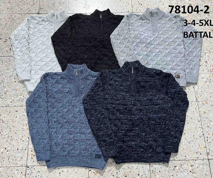 Свитер Sabihina (3XL-5XL) 78104-2 d.grey (зима)