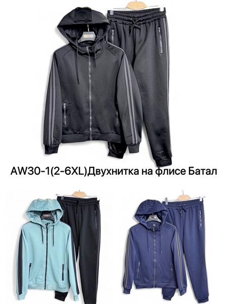 Костюм спорт LiOpt (2XL-6XL) AW30-1 blue (зима)