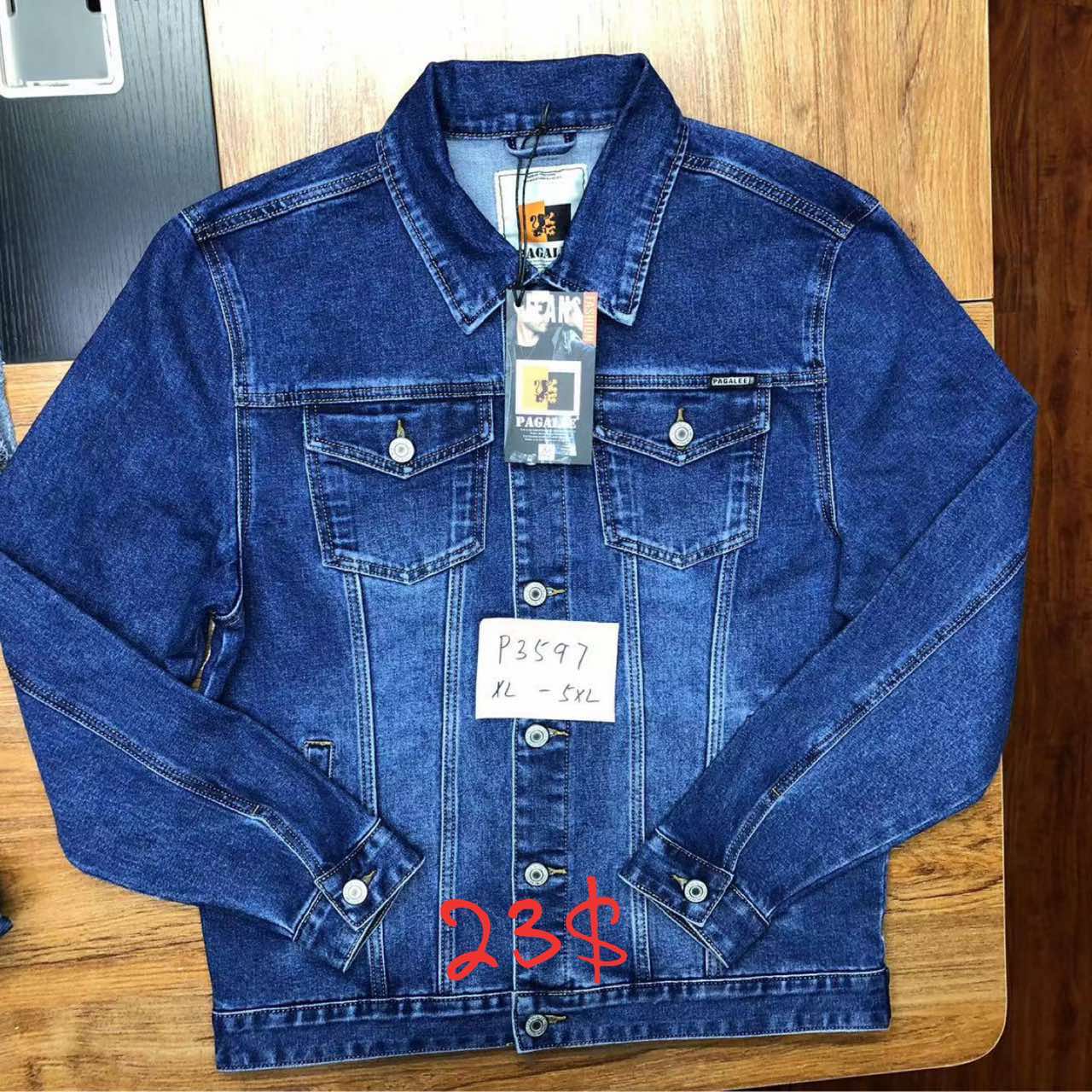 Куртка God Baron (XL-5XL) P3597 blue (деми)