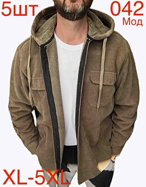 Рубашка Надийка (XL-5XL) ND413-042 brown (зима)