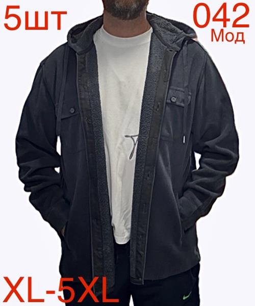 Рубашка Надийка (XL-5XL) ND415-042 grey (зима)