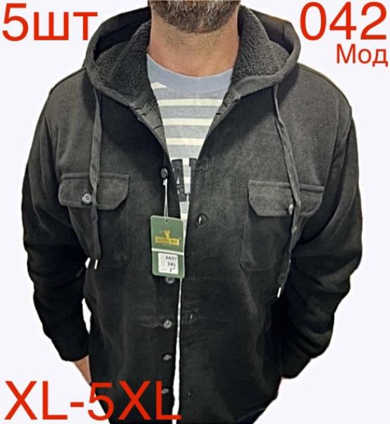 Рубашка Надийка (XL-5XL) ND418-042 black (зима)