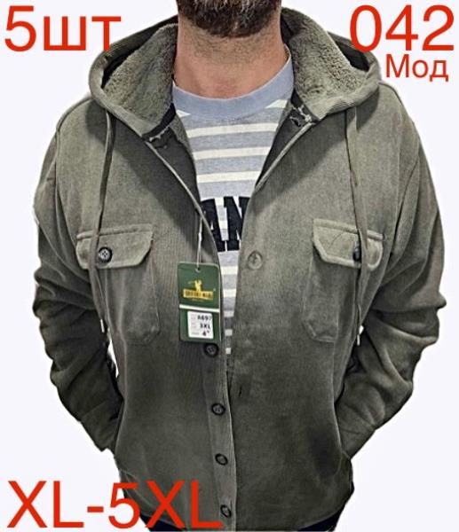 Рубашка Надийка (XL-5XL) ND419-042 grey (зима)