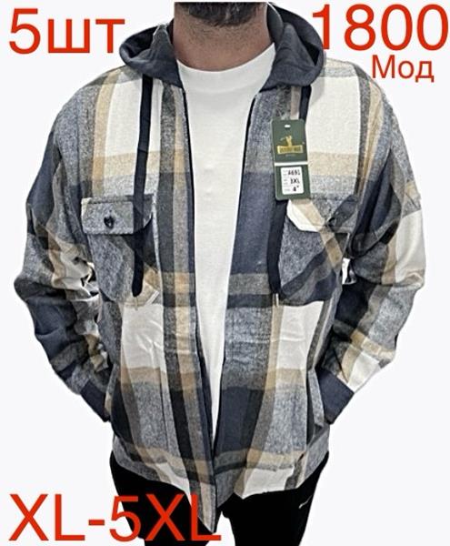 Рубашка Надийка (XL-5XL) ND423-1800 grey (зима)